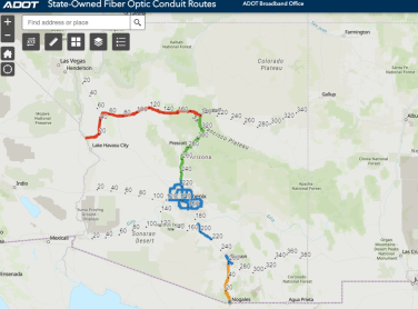 AZDOT Fiber and Conduit Maps